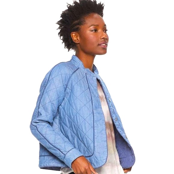 Sonoma Jackets & Blazers - Sonoma Goods For Life NWT Chambray Quilted Jacket size L